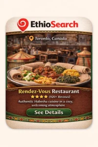 A Taste of Home in Toronto: How Rendezvous Restaurant Won the Hearts of the Ethiopian Community 1 Rendez-Vous Restaurant