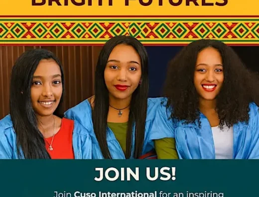 a celebration of girls with bright futures flyer