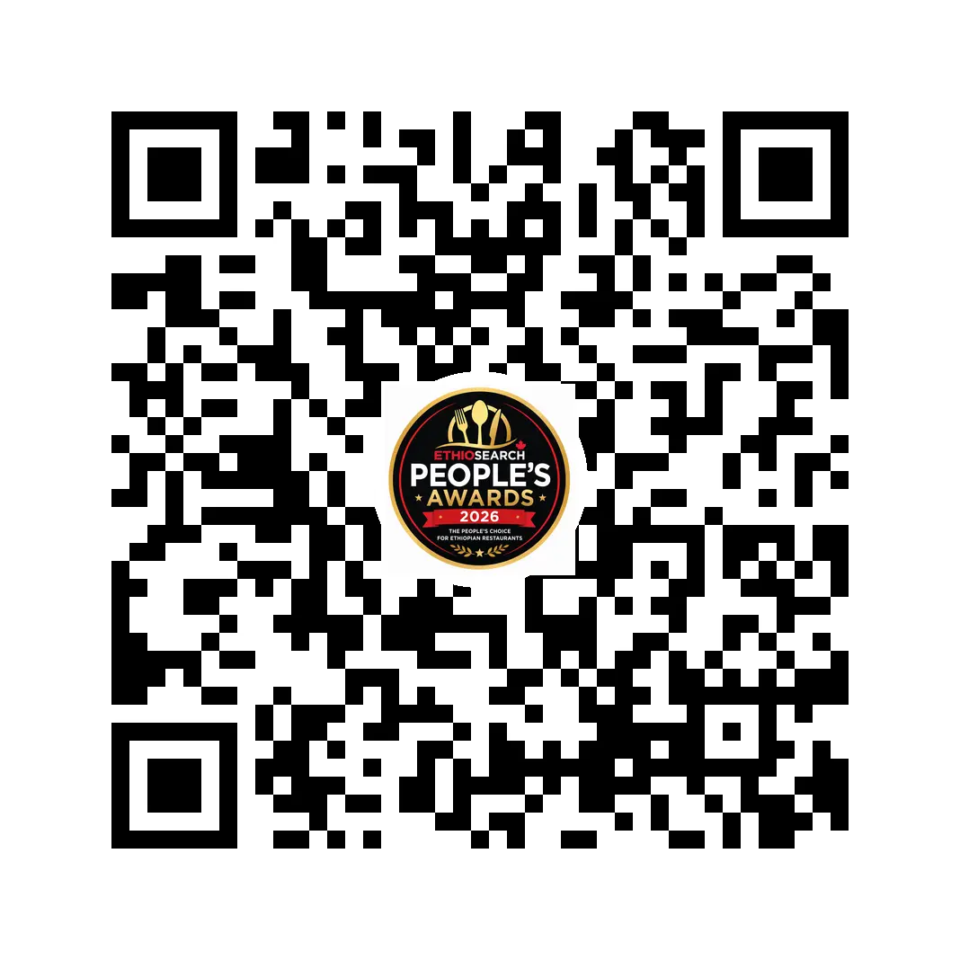 Scan to discover and vote in the EthioSearch People's Awards 2026
